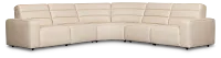 Sawyer Ivory Micro Small Dual Power Reclining Two-arm Sectional