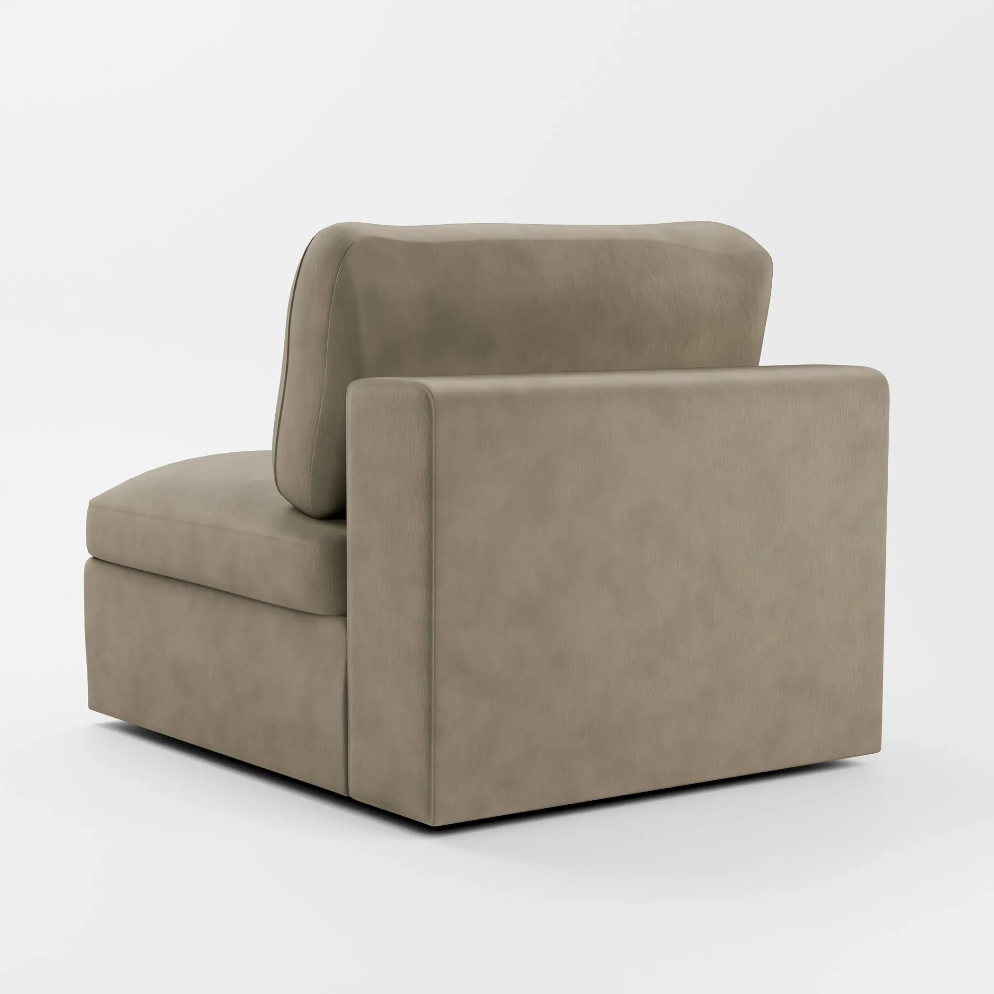 Destin Joya Beige Velvet Swivel Chair