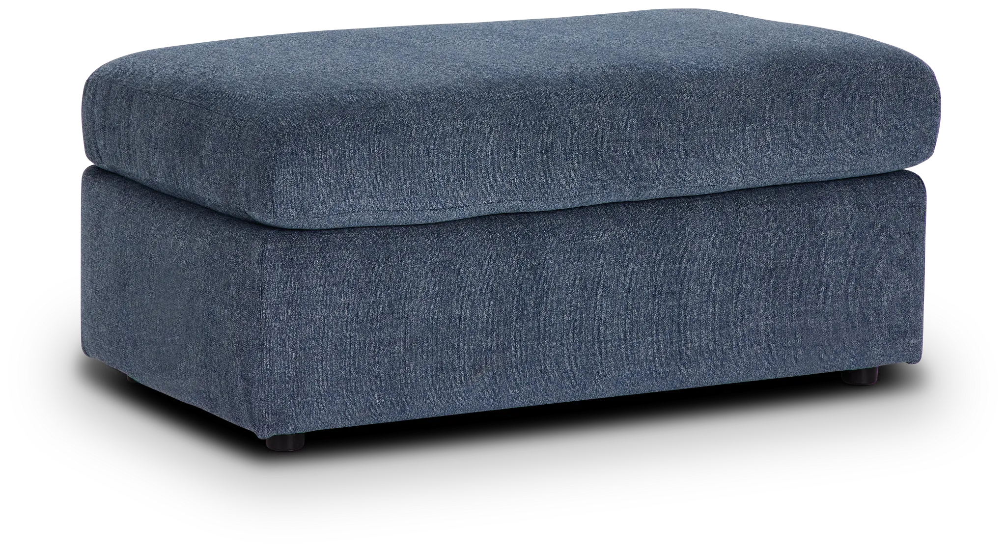 Noah Blue Fabric Ottoman