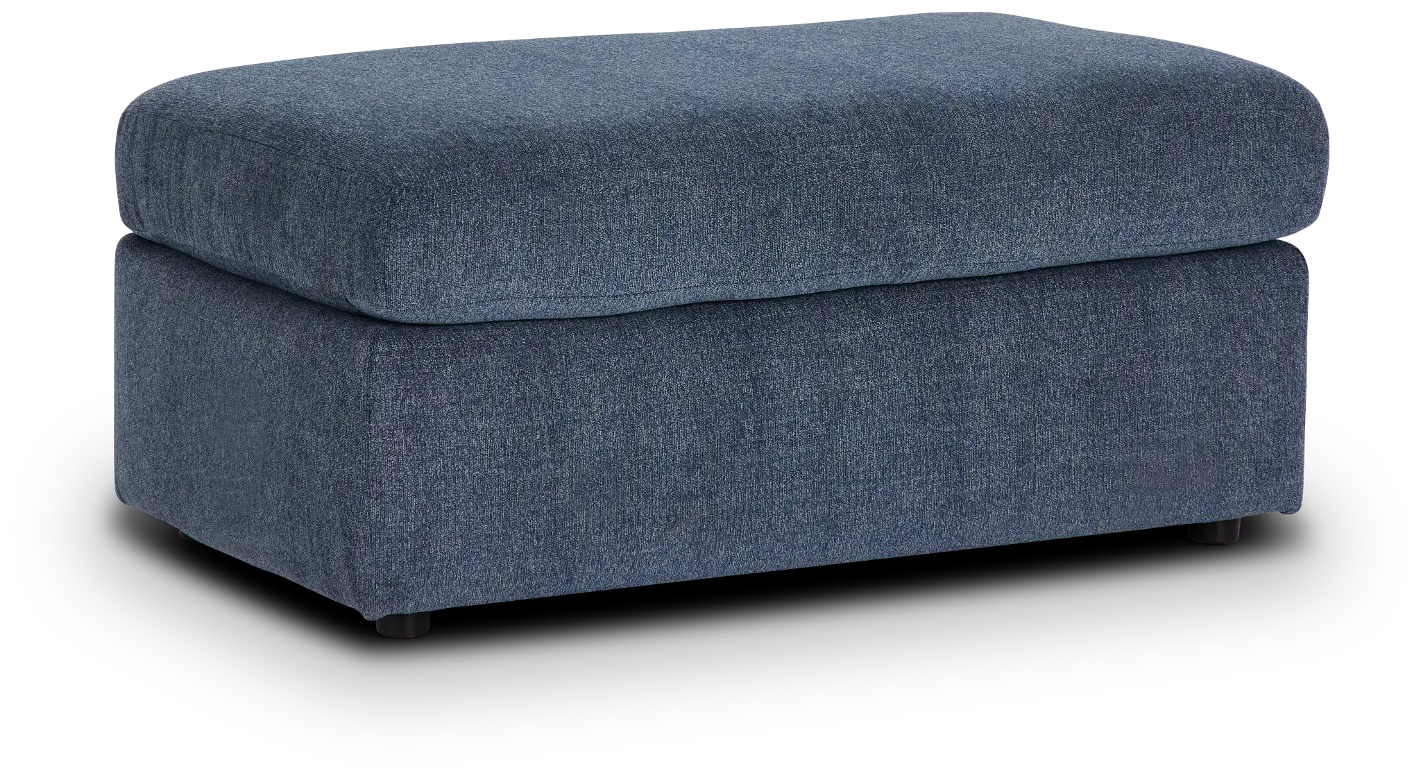 Noah Blue Fabric Ottoman Noah Blue Fabric Ottoman