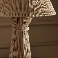 Four Hands Bali Beige Woven Table Lamp