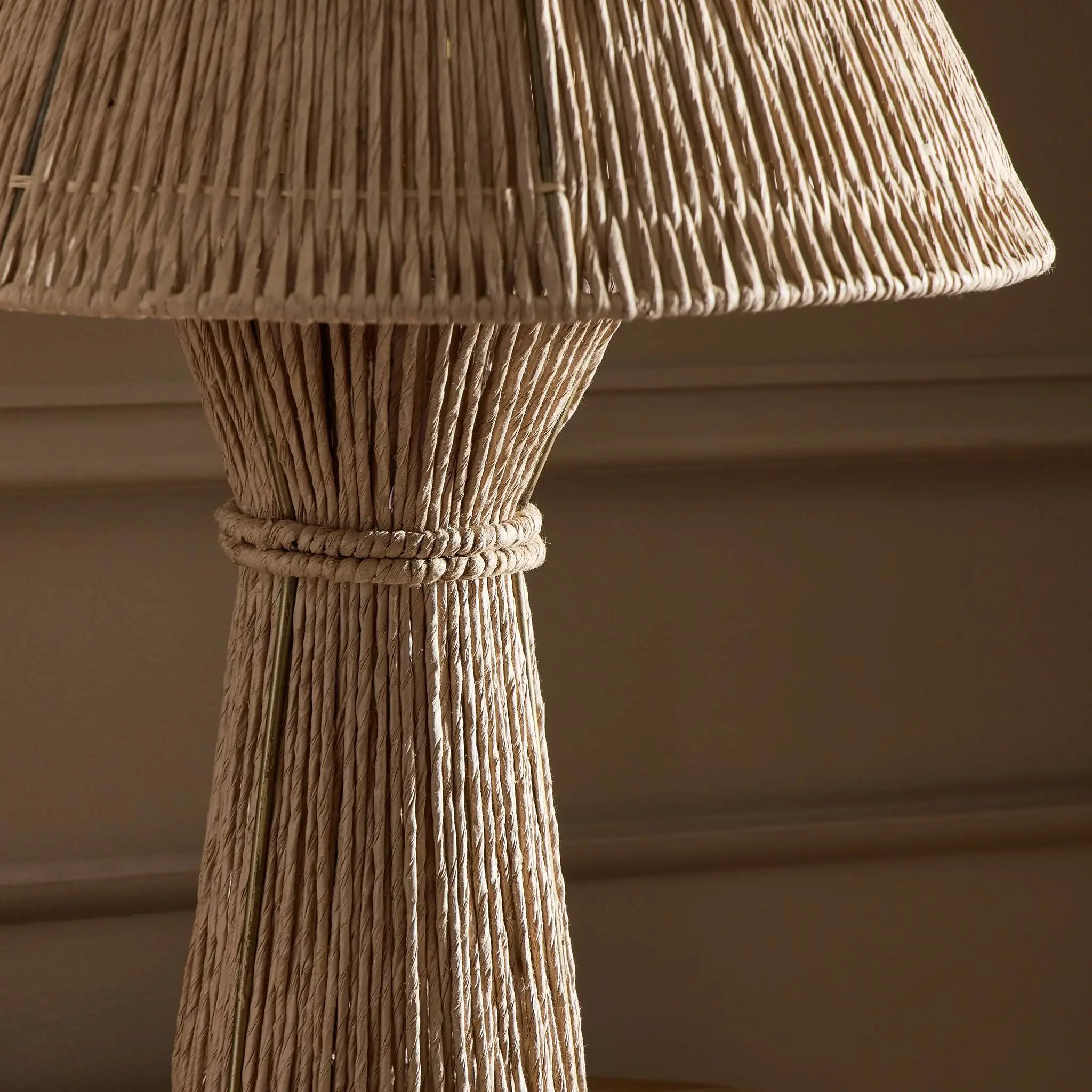 Four Hands Bali Beige Woven Table Lamp Four Hands Bali Beige Woven Table Lamp