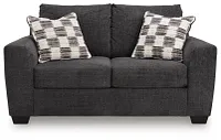 Loreo Dark Gray Micro Loveseat