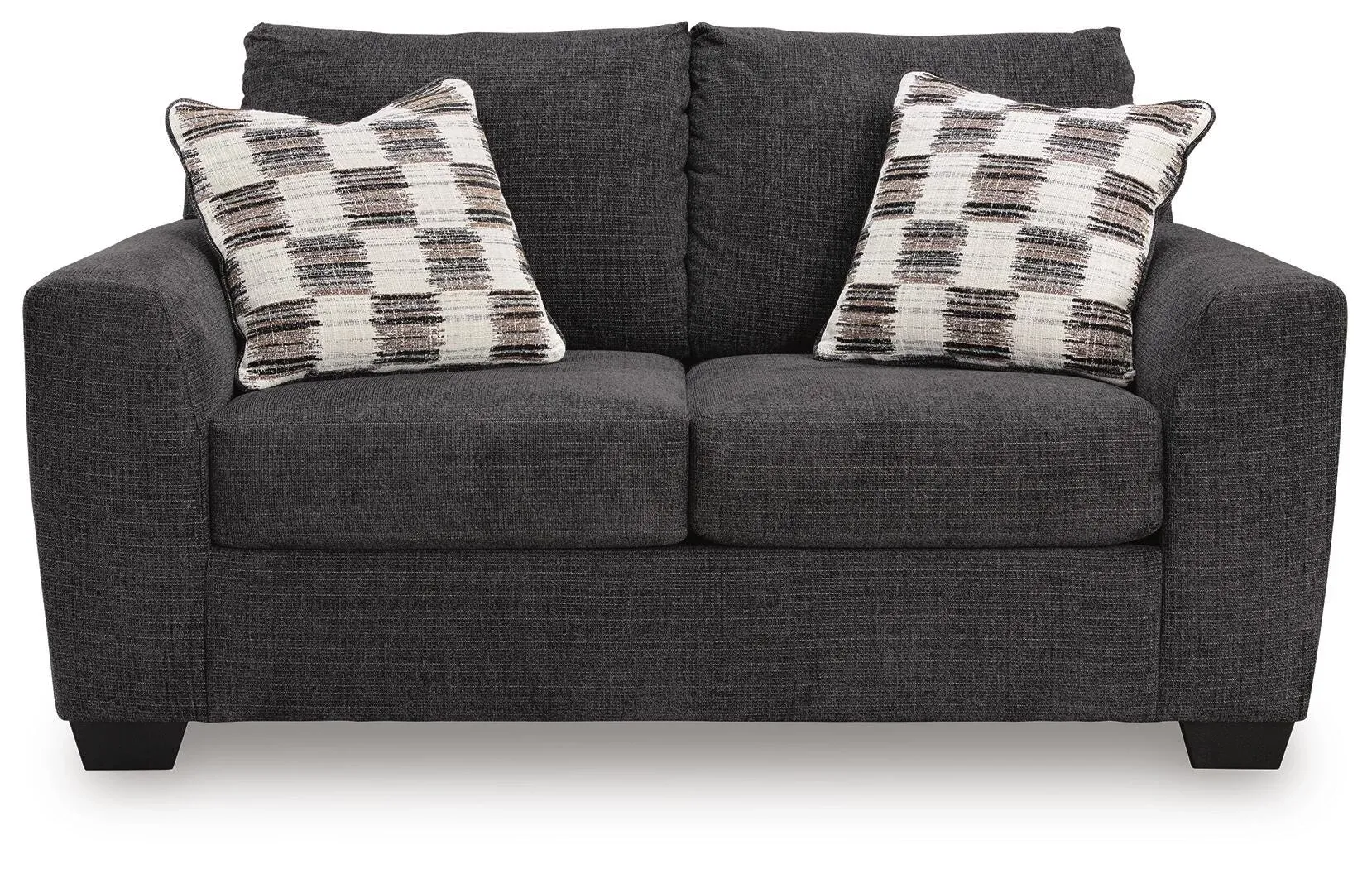 Loreo Dark Gray Micro Loveseat