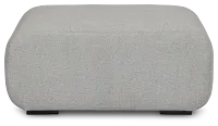 Celeste Light Gray Fabric Ottoman