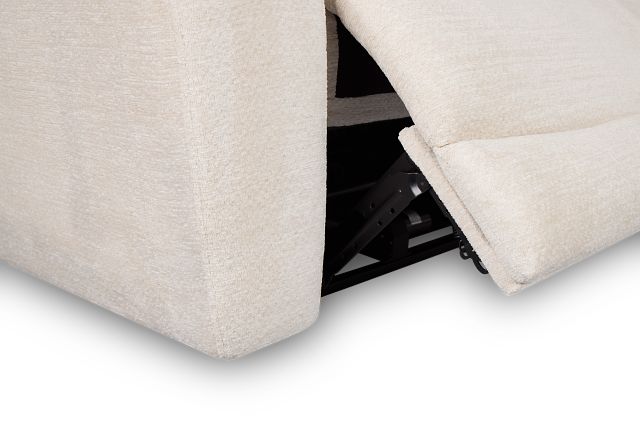 Bennett Light Beige Fabric Medium Dual Power 2-arm Reclining Sectional
