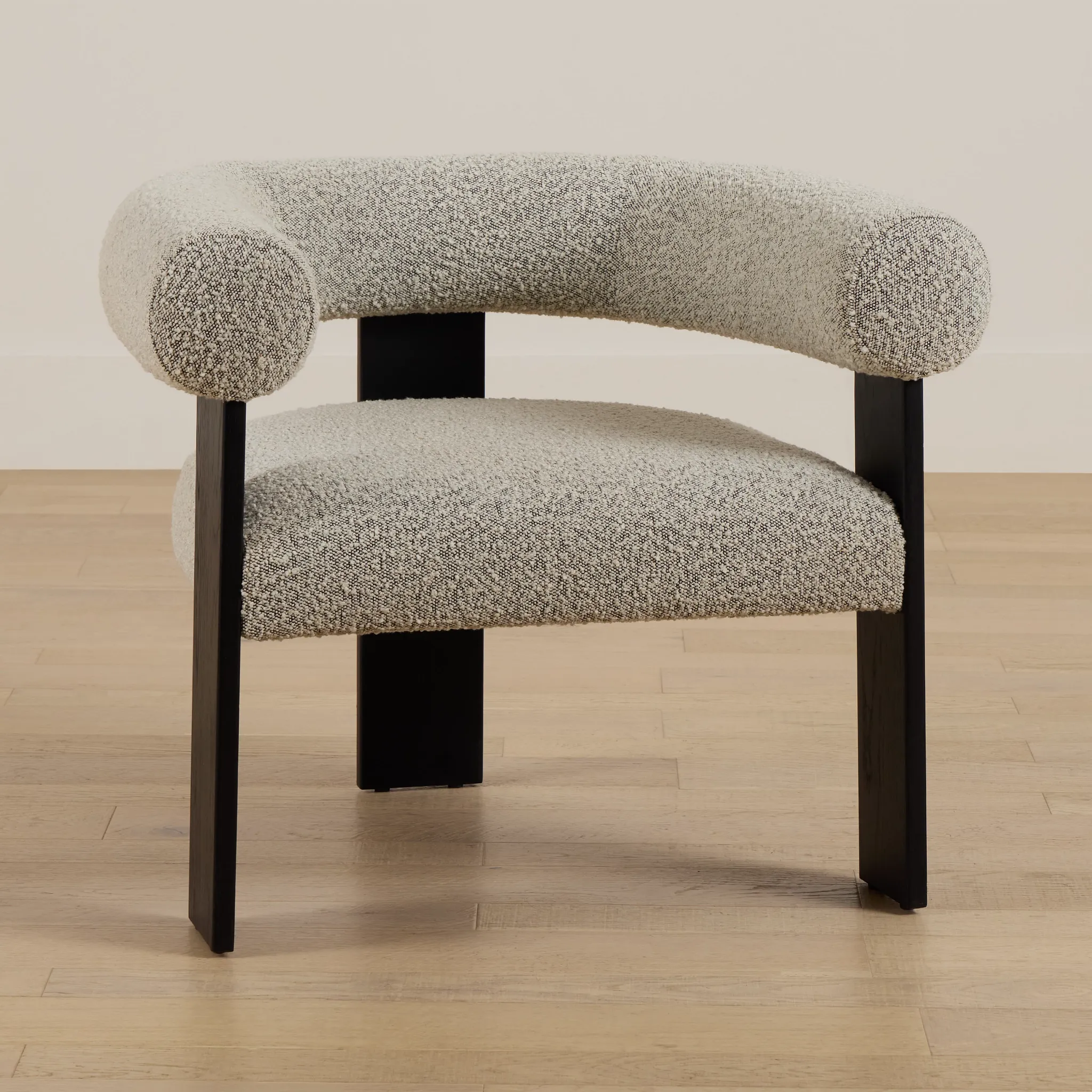 Annette Gray Fabric Accent Chair