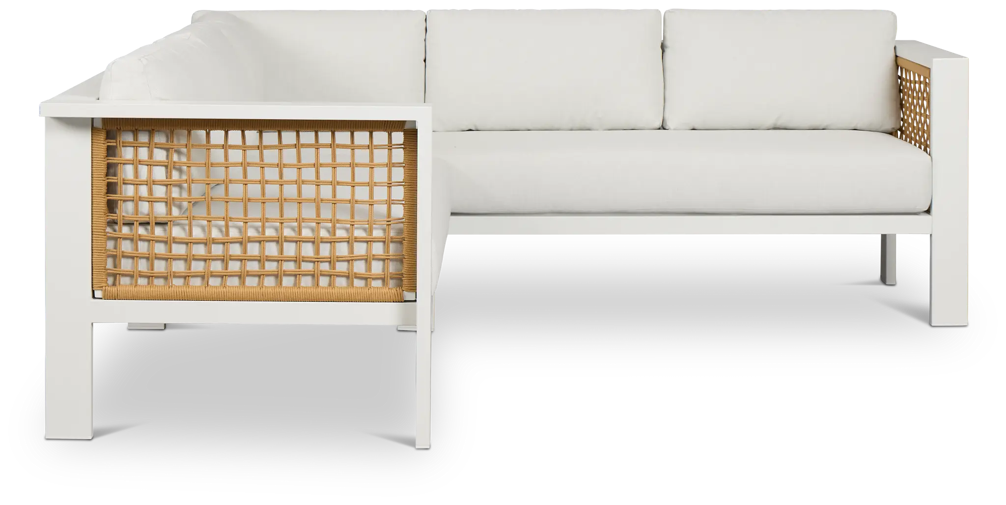 Sunrise White Small Left Chaise Sectional Sunrise White Small Left Chaise Sectional