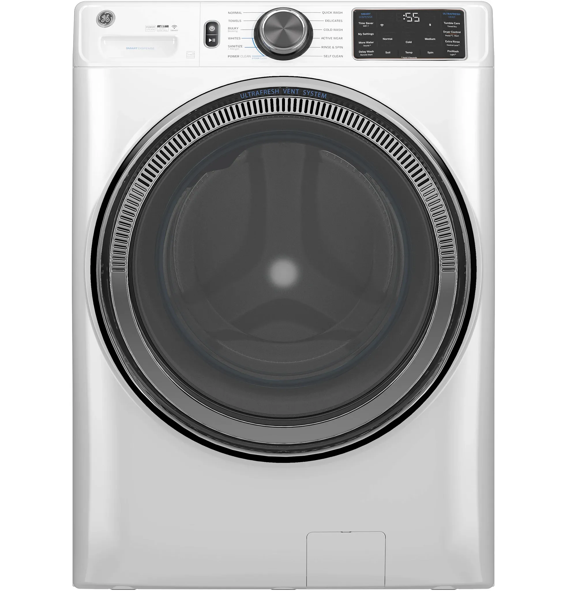 Ge 655 Series White Front Load Washer