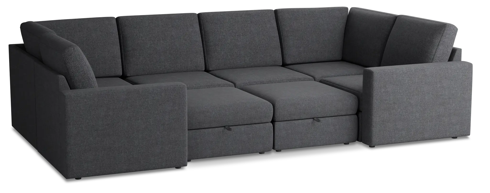 Citymod Dark Gray Fabric 8-piece Pit Sectional Citymod Dark Gray Fabric 8-piece Pit Sectional