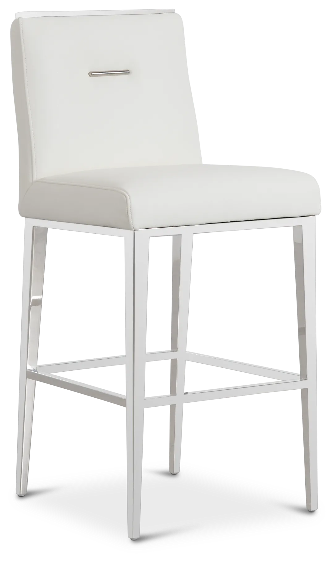 Alameda White 30" Upholstered Barstool