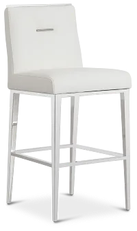 Alameda White 30" Upholstered Barstool
