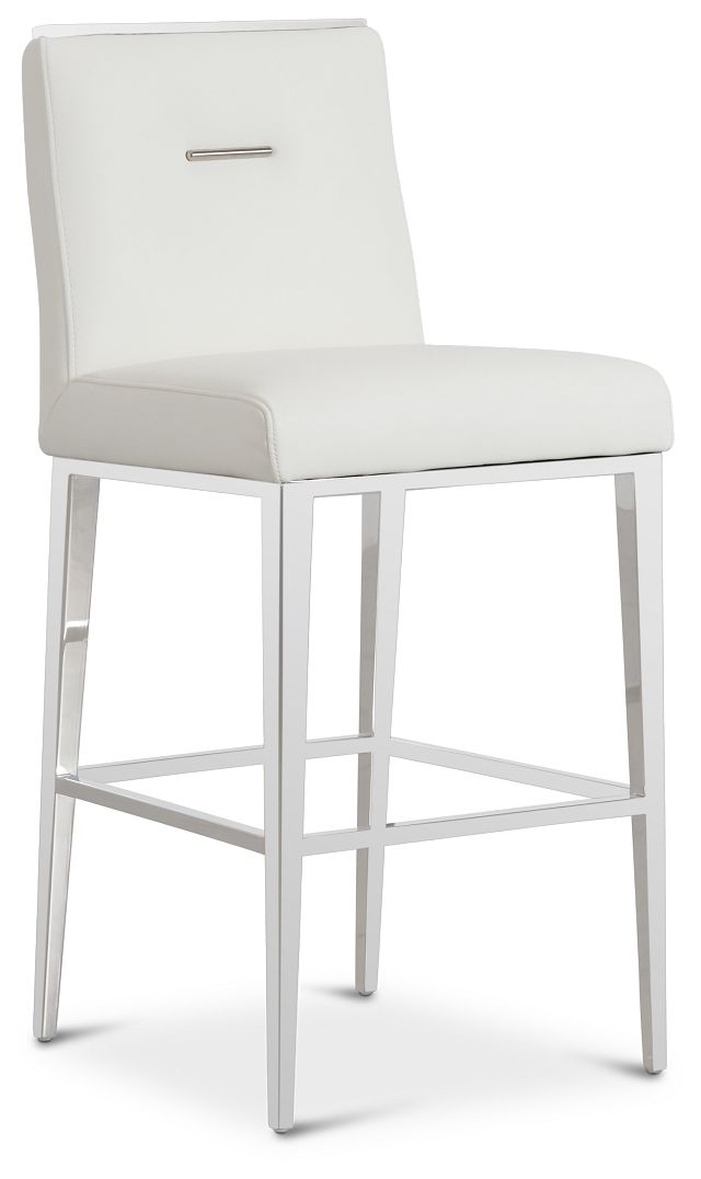 Alameda White 30" Upholstered Barstool