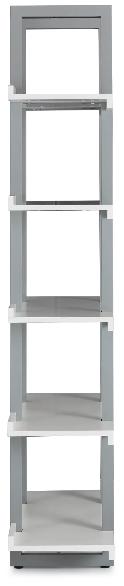 Clark White Bookcase