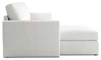 Citymod White Fabric Small Left Chaise Sectional