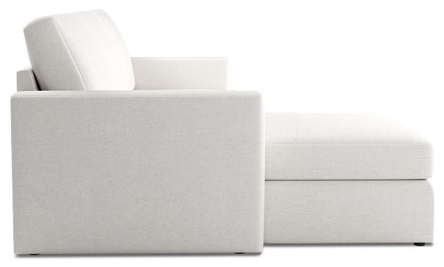 Citymod White Fabric Small Left Chaise Sectional
