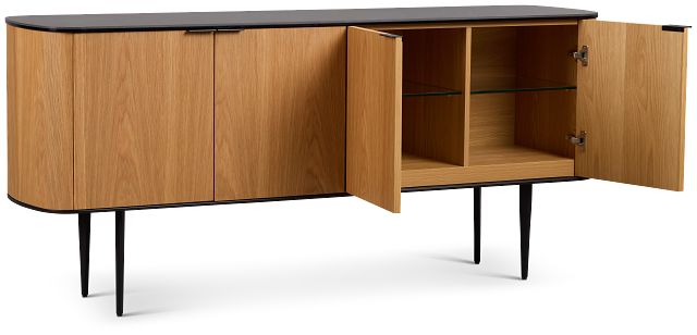 Kayden Light Tone Four-door Cabinet