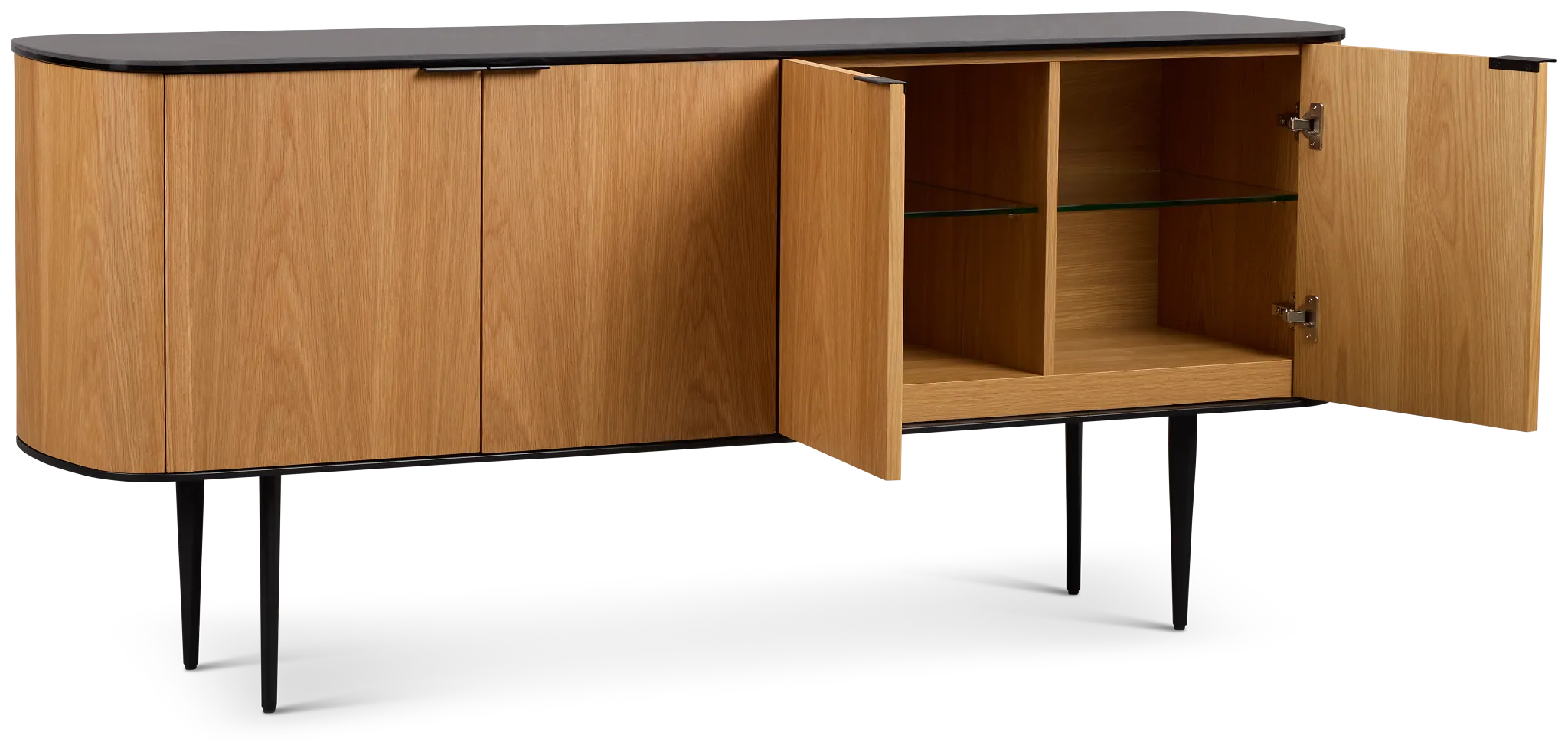 Kayden Light Tone Four-door Cabinet