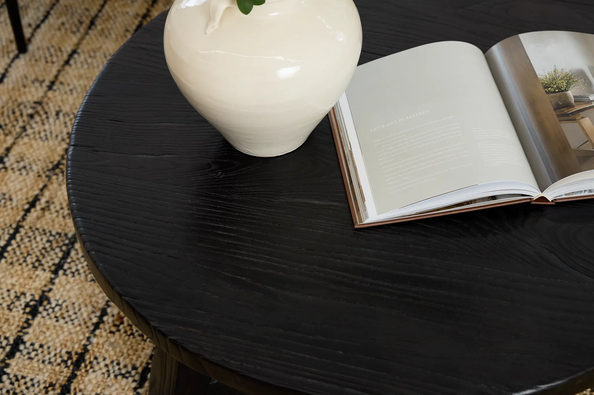 Ronan Black Round Coffee Table Ronan Black Round Coffee Table