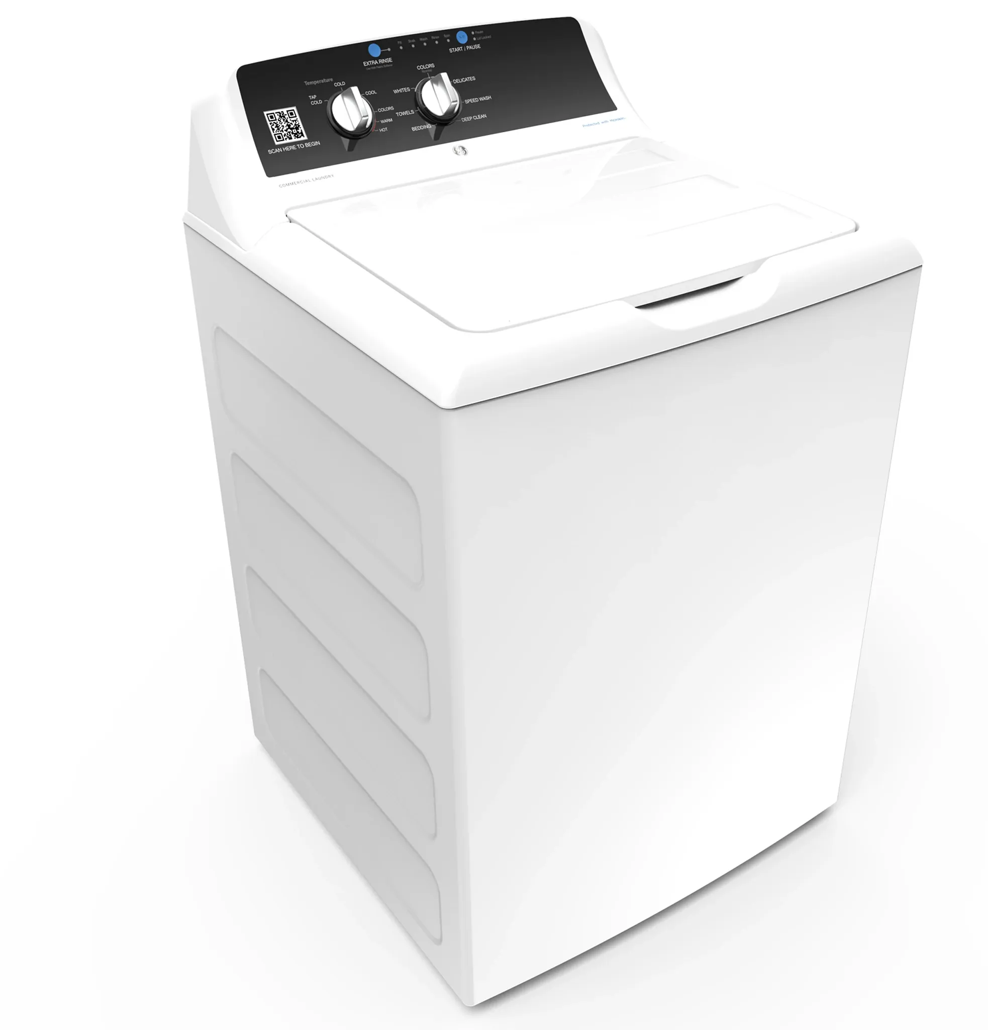 Ge 525 Series White Commercial Washer