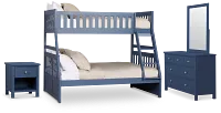 Charleston Dark Blue Bunk Bed Bedroom