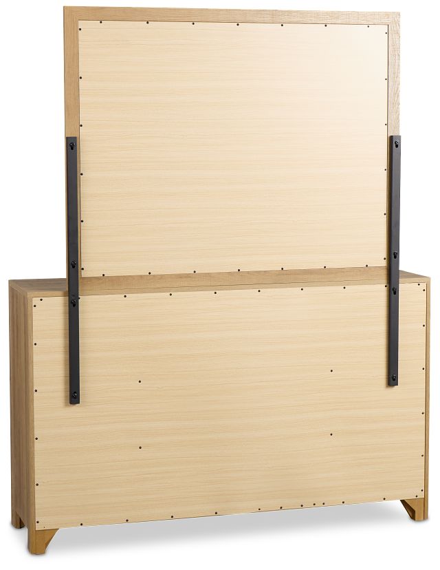 Delray Light Tone Dresser & Mirror