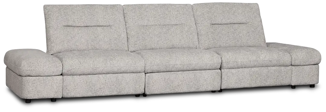 Mila Gray Fabric 3-piece Modular Power Sofa Mila Gray Fabric 3-piece Modular Power Sofa