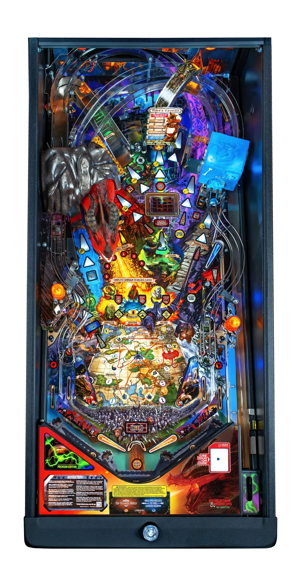 Dungeons & Dragons Premium Pinball Machine Dungeons & Dragons Premium Pinball Machine