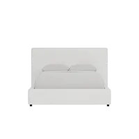 Grayton Sutton White 44" Upholstered Platform Bed
