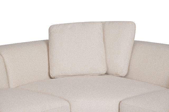 Catalina Beige Fabric Large Left Chaise Sectional