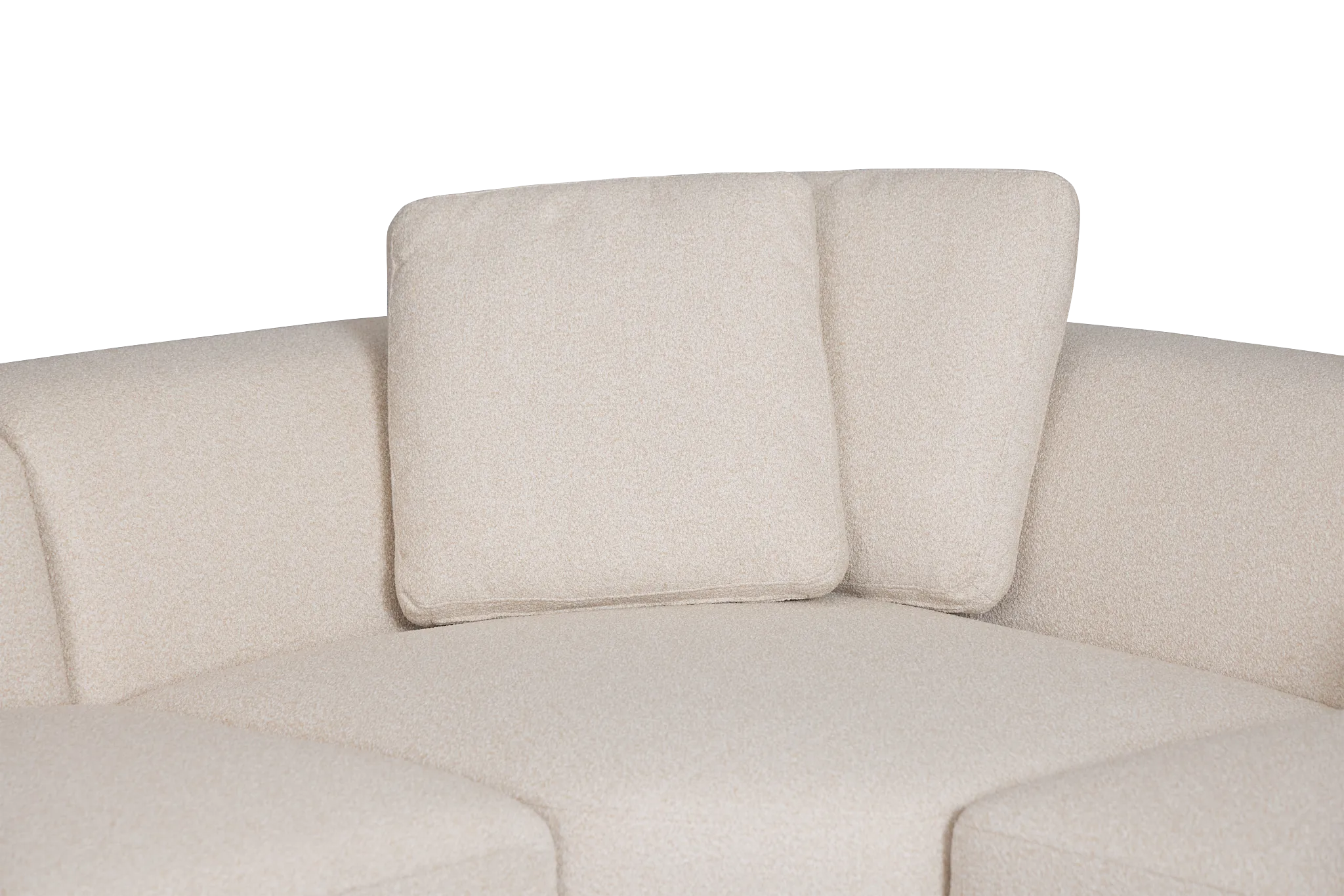 Catalina Beige Fabric Large Left Chaise Sectional