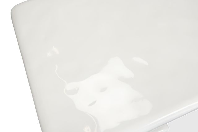 Layla White Rectangular Coffee Table