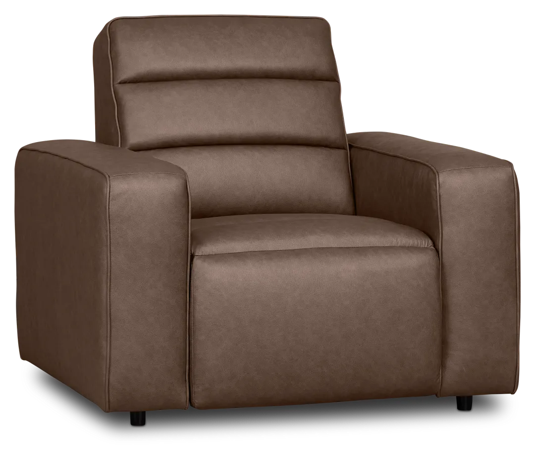 Sawyer Dark Brown Micro Power Recliner