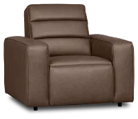 Sawyer Dark Brown Micro Power Recliner
