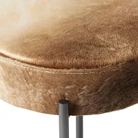 Four Hands Cattle Brownbackless 24" Upholstered Barstool