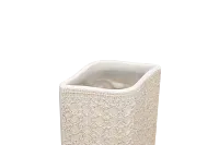 Nolie White Short Vase
