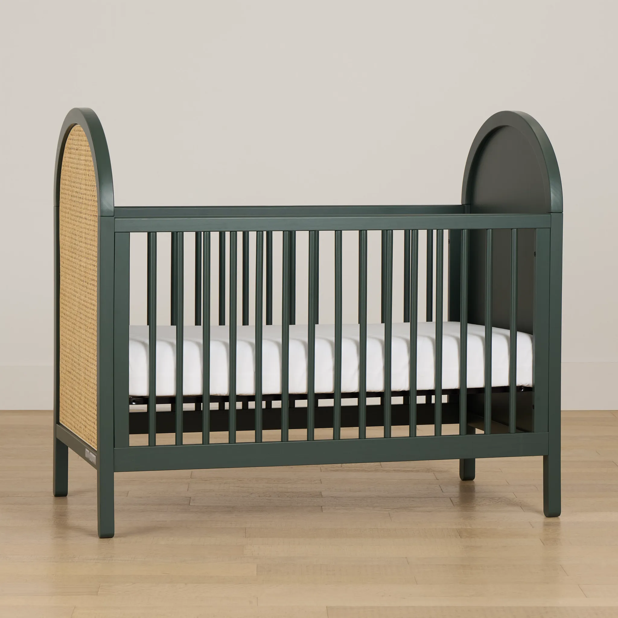 Riley Green Woven 3-in-1 Crib