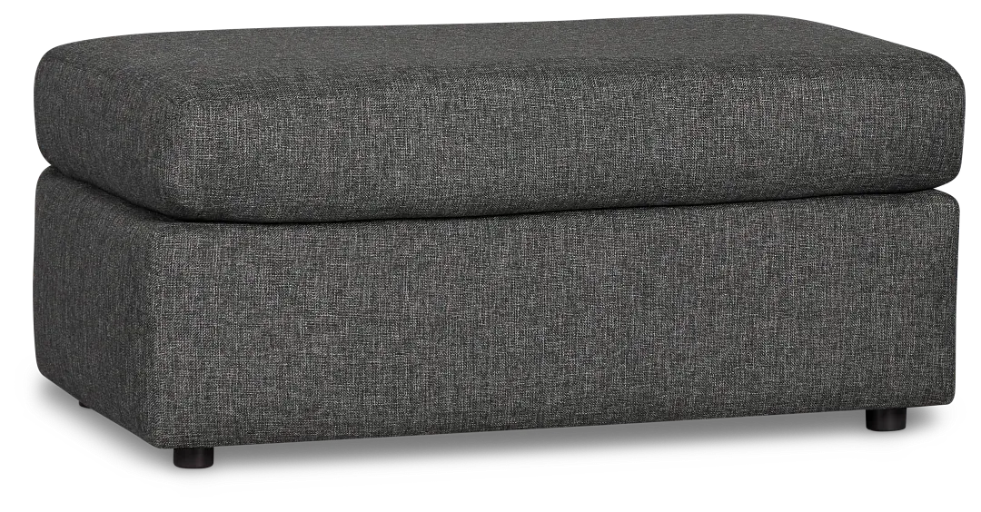 Brantley Dark Gray Fabric Ottoman