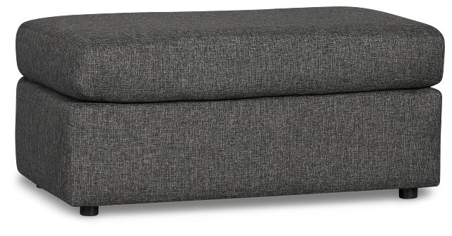 Brantley Dark Gray Fabric Ottoman