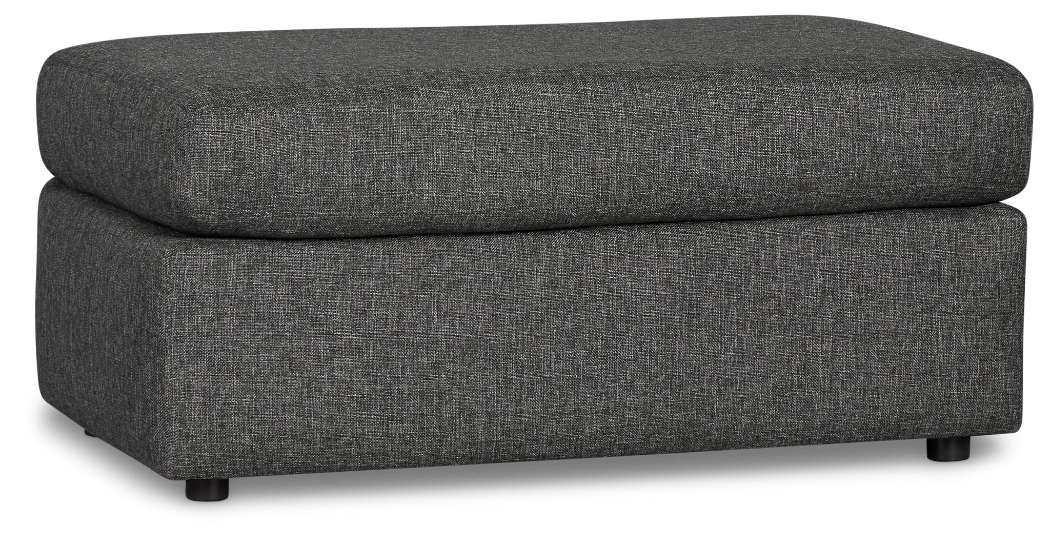 Brantley Dark Gray Fabric Ottoman