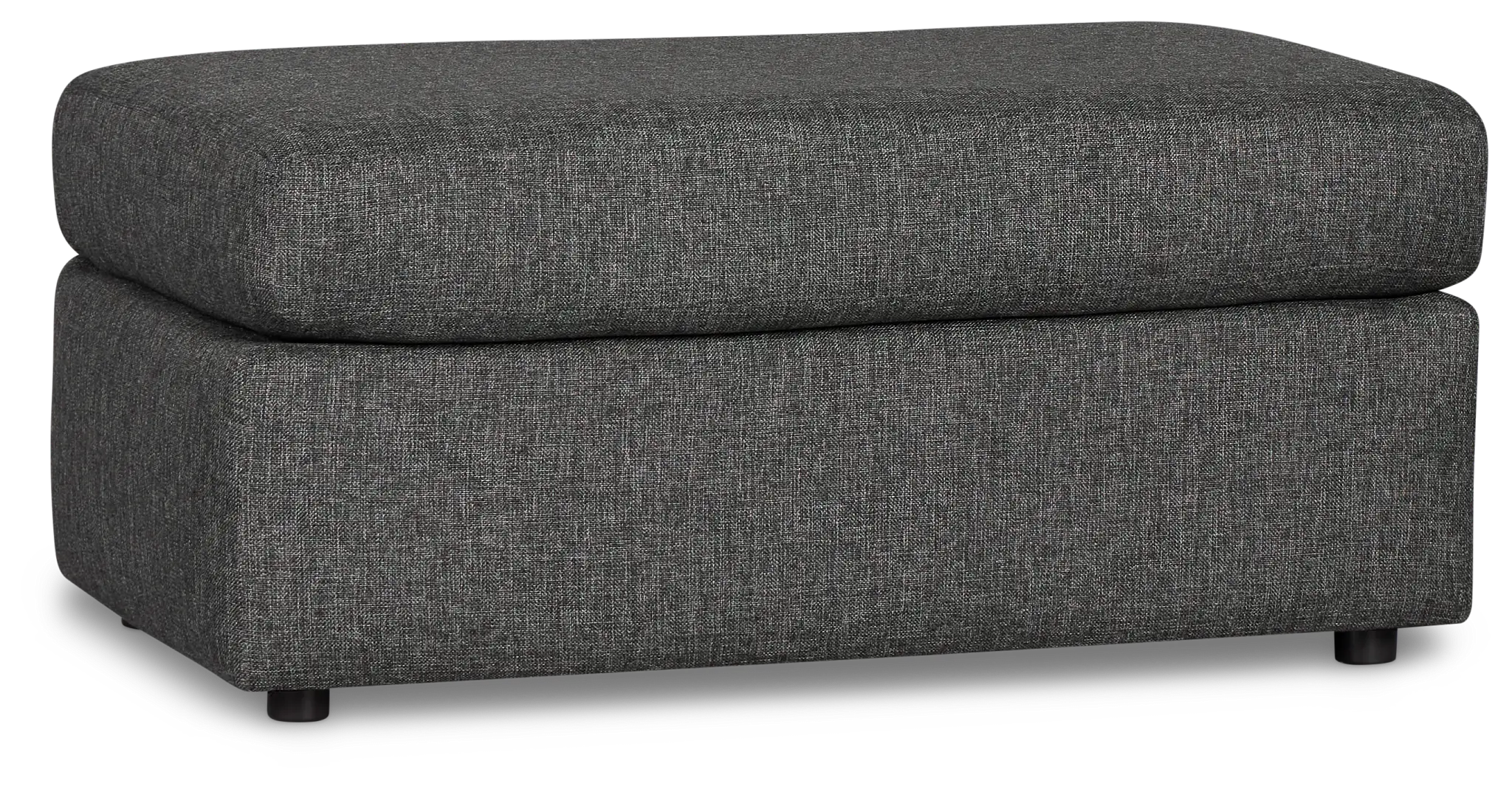 Brantley Dark Gray Fabric Ottoman Brantley Dark Gray Fabric Ottoman