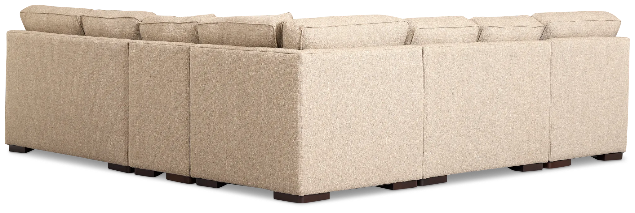 Sinclair Brown Fabric Large Left Chaise Sectional