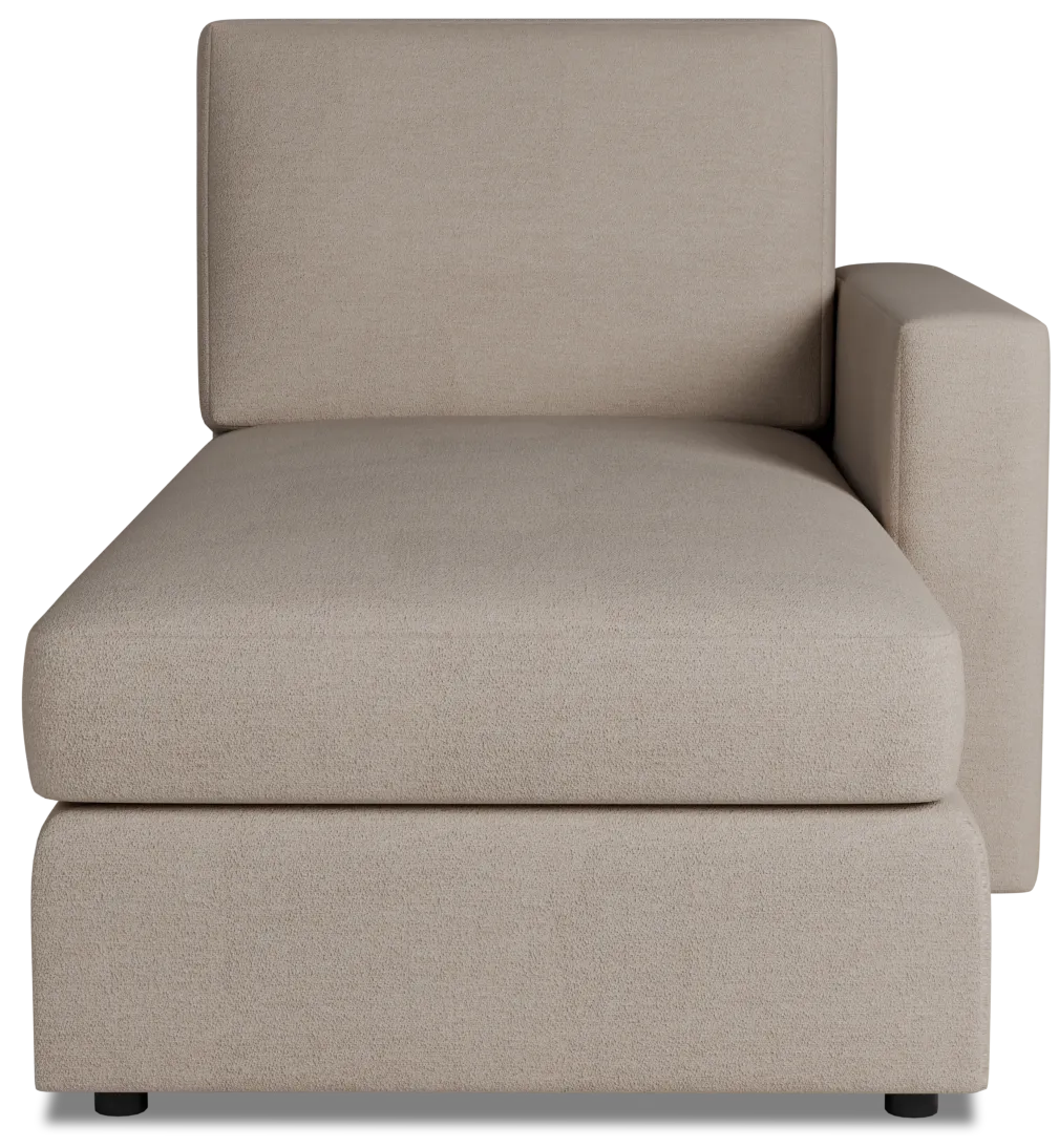 Citymod Beige Fabric Right Chaise