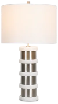 Alessia Silver Table Lamp