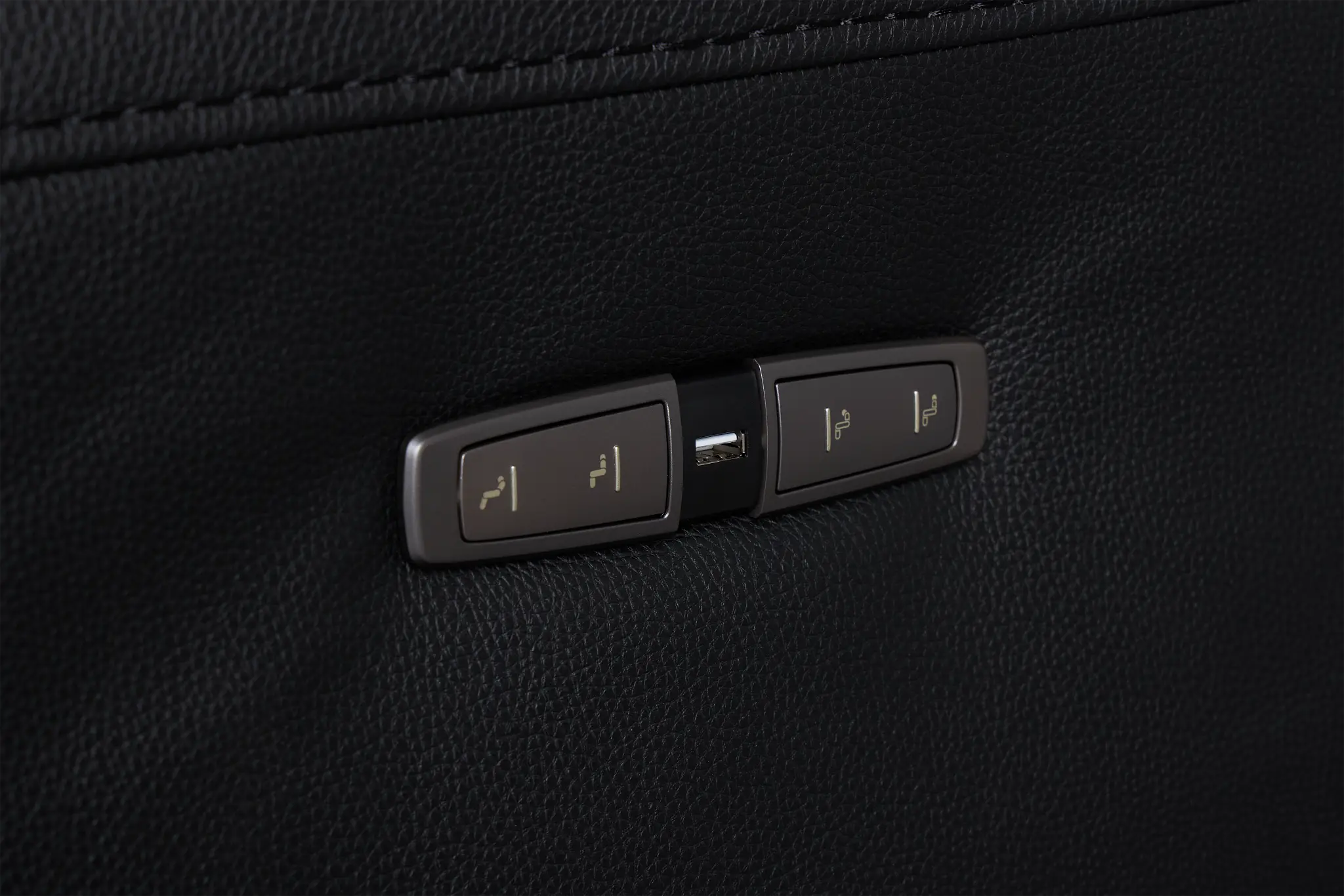 Lombardy Black Micro Medium Triple Power 2-arm Sectional Lombardy Black Micro Medium Triple Power 2-arm Sectional
