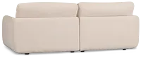 Jules Ivory Velvet 2 Piece Modular Sofa