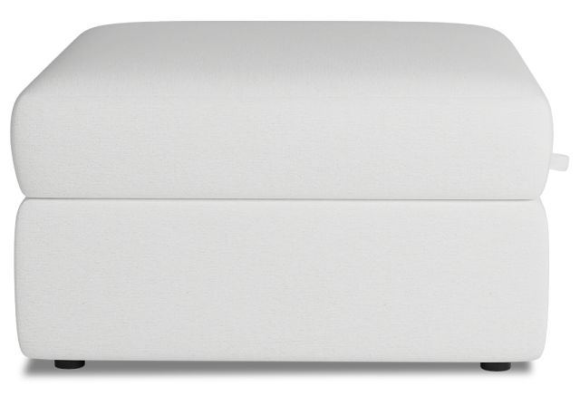 Citymod White Fabric Storage Ottoman