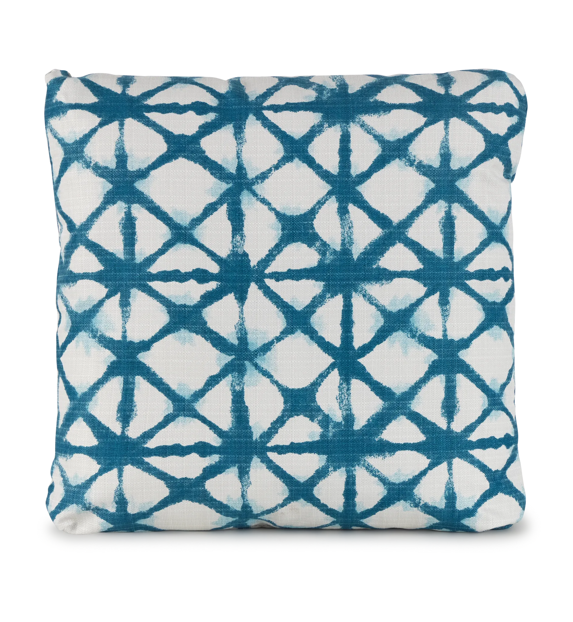 Shibori Teal 20" Indoor/outdoor Square Accent Pillow