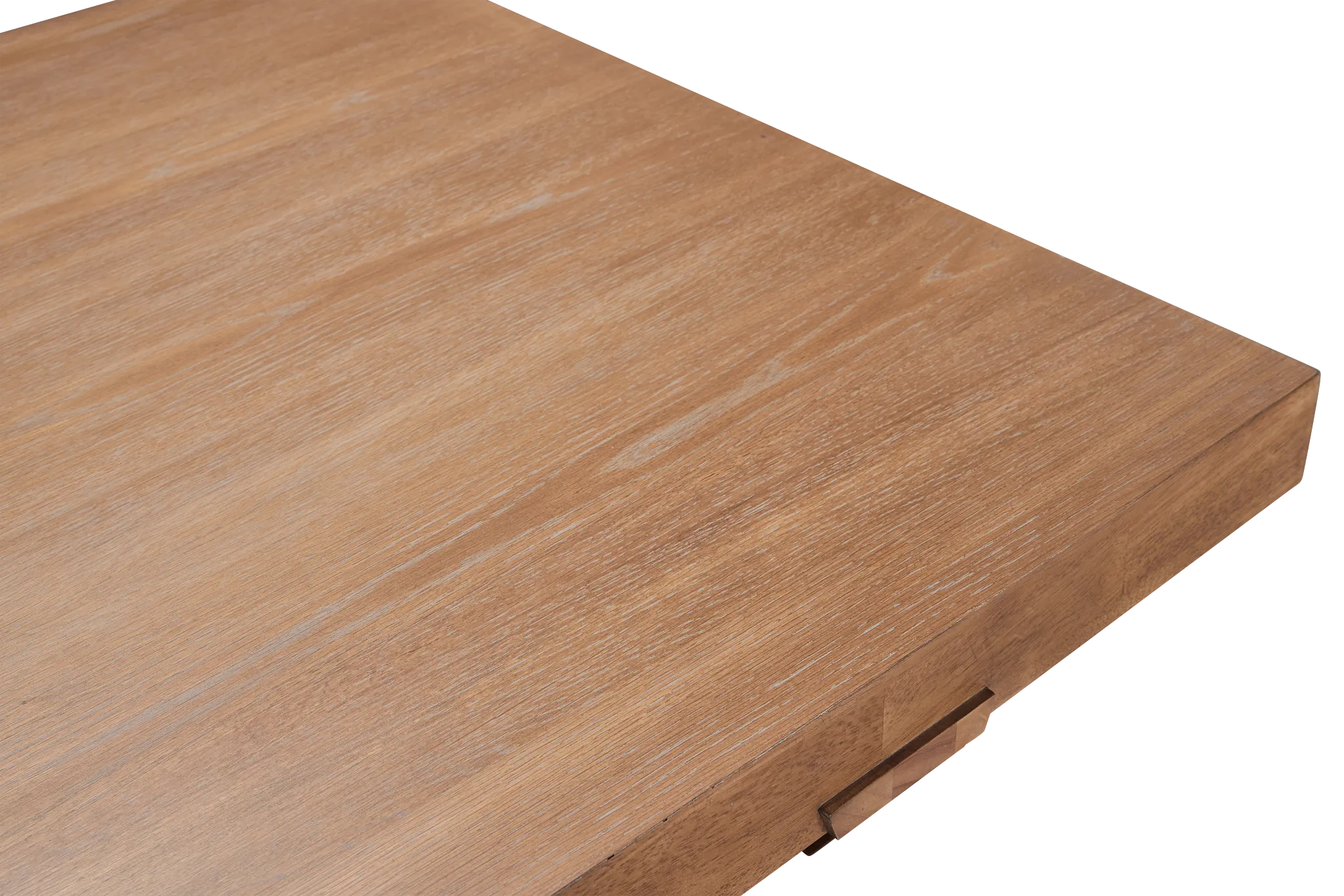 Provo Mid Tone Trestle Table & 4 Woven Chairs