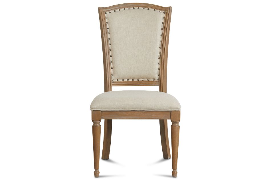 Haddie Light Tone Wood Side Chair, (3)